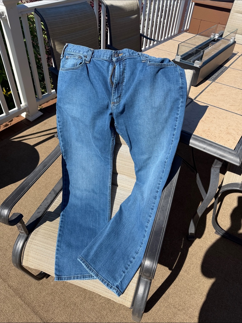 Carhartt Classic Straight-Leg Jeans in Medium Blue Relaxed Fit